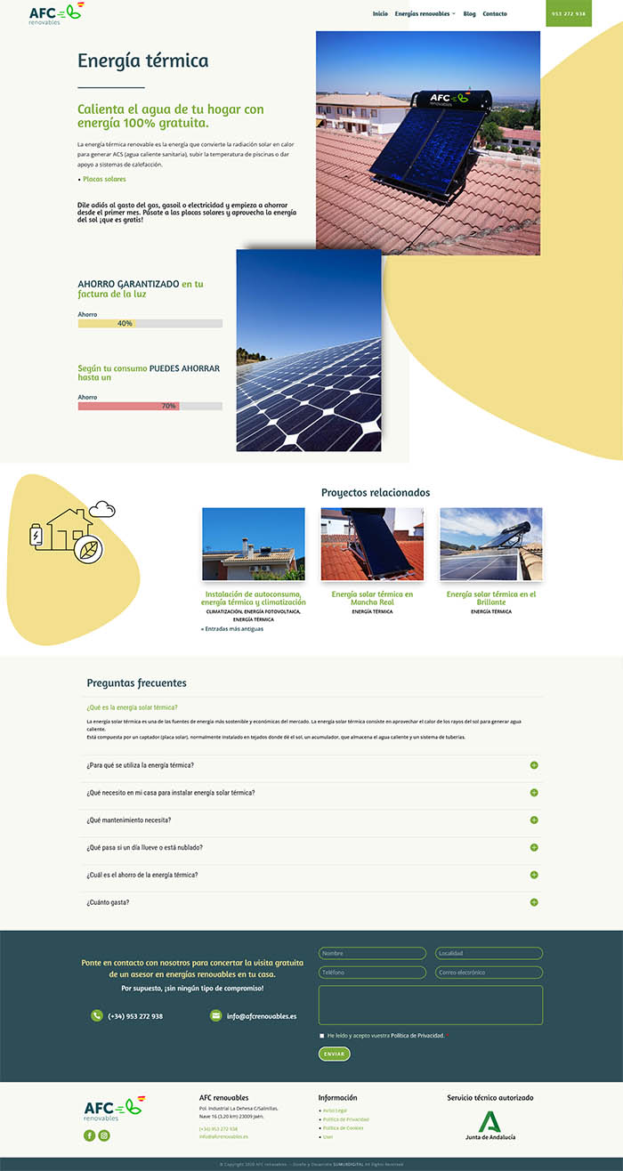 Diseño Web - AFC renovables - Sumur Digital 2
