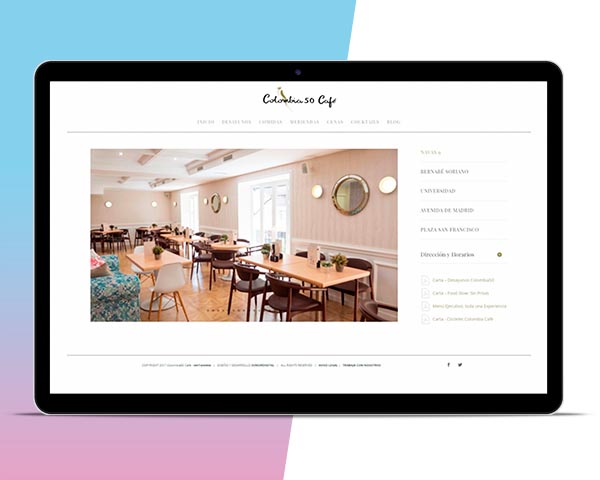 Diseño Web - Colombia 50 Café - Sumur digital