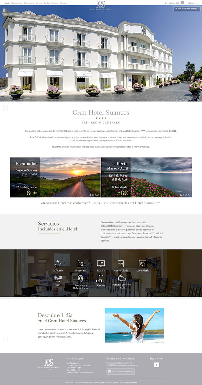 Diseño Web - Hotel Suances - Sumur Digital - 1