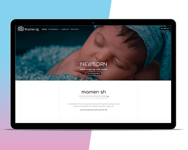 Diseño Web - Mamen SH Fotografía - Sumur digital