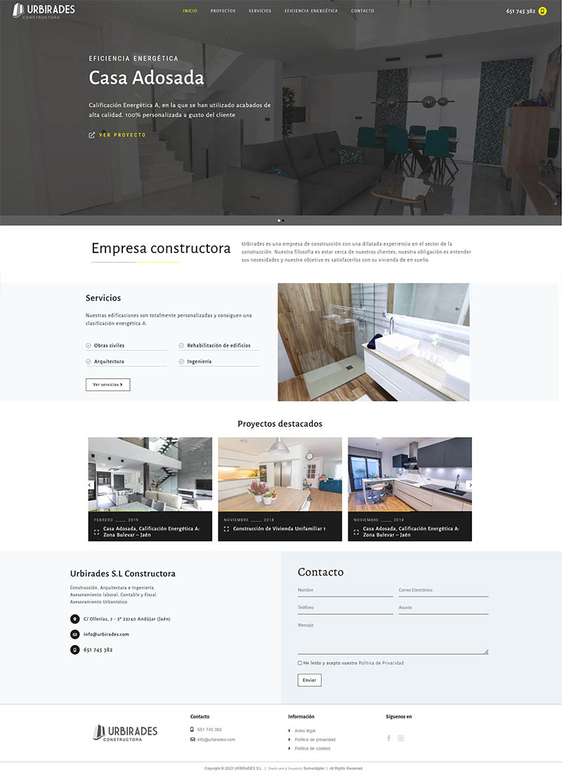 Diseño Web - Urbirades - Sumur Digital - Inicio