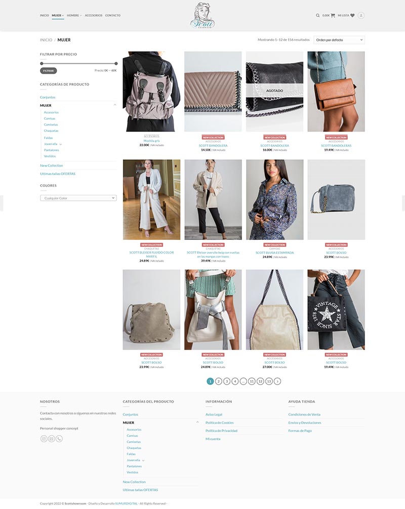 Tienda Online - Scottshowroom - Sumur digital - Moda Mujer